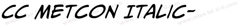 CC Metcon Italic字体转换